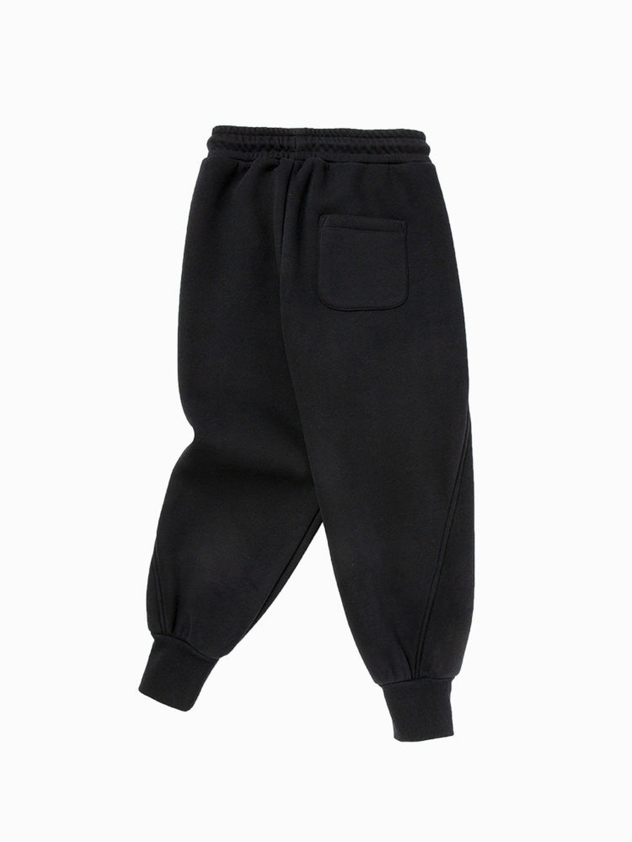 Cuffed Joggers with Embroidery