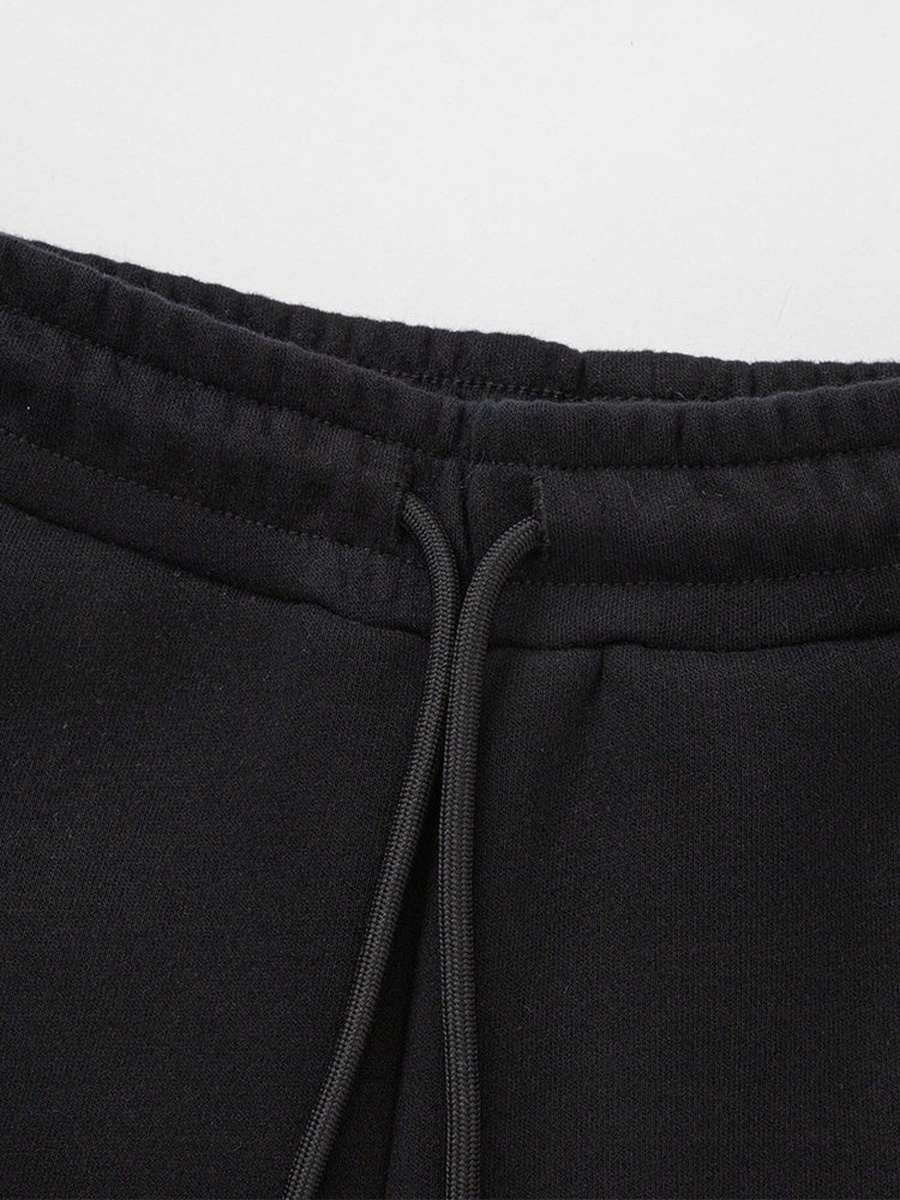Cuffed Joggers with Embroidery