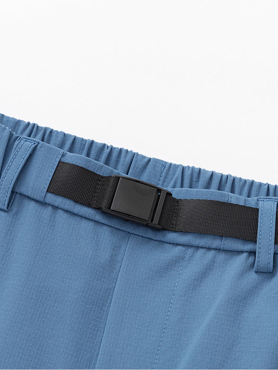 Buckle Detail Pants with Small Print
