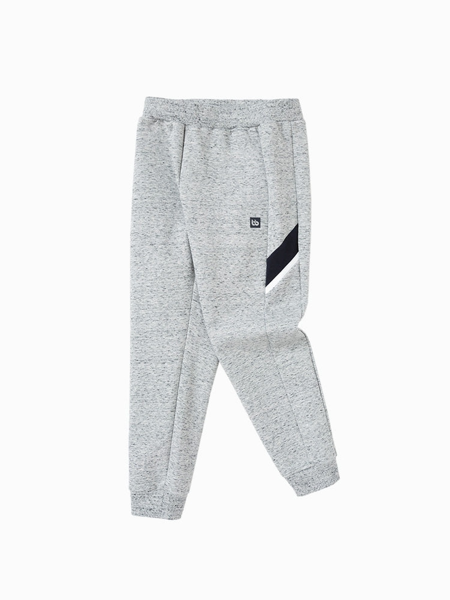 Melange Joggers with Contrast Panel