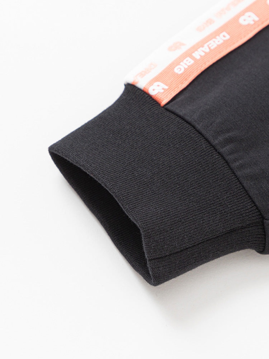 Side Taping Print Cuffed Joggers