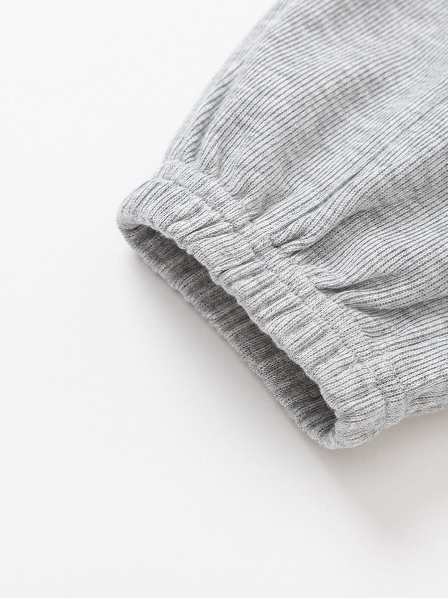 Drawstring Waist Joggers with Patch