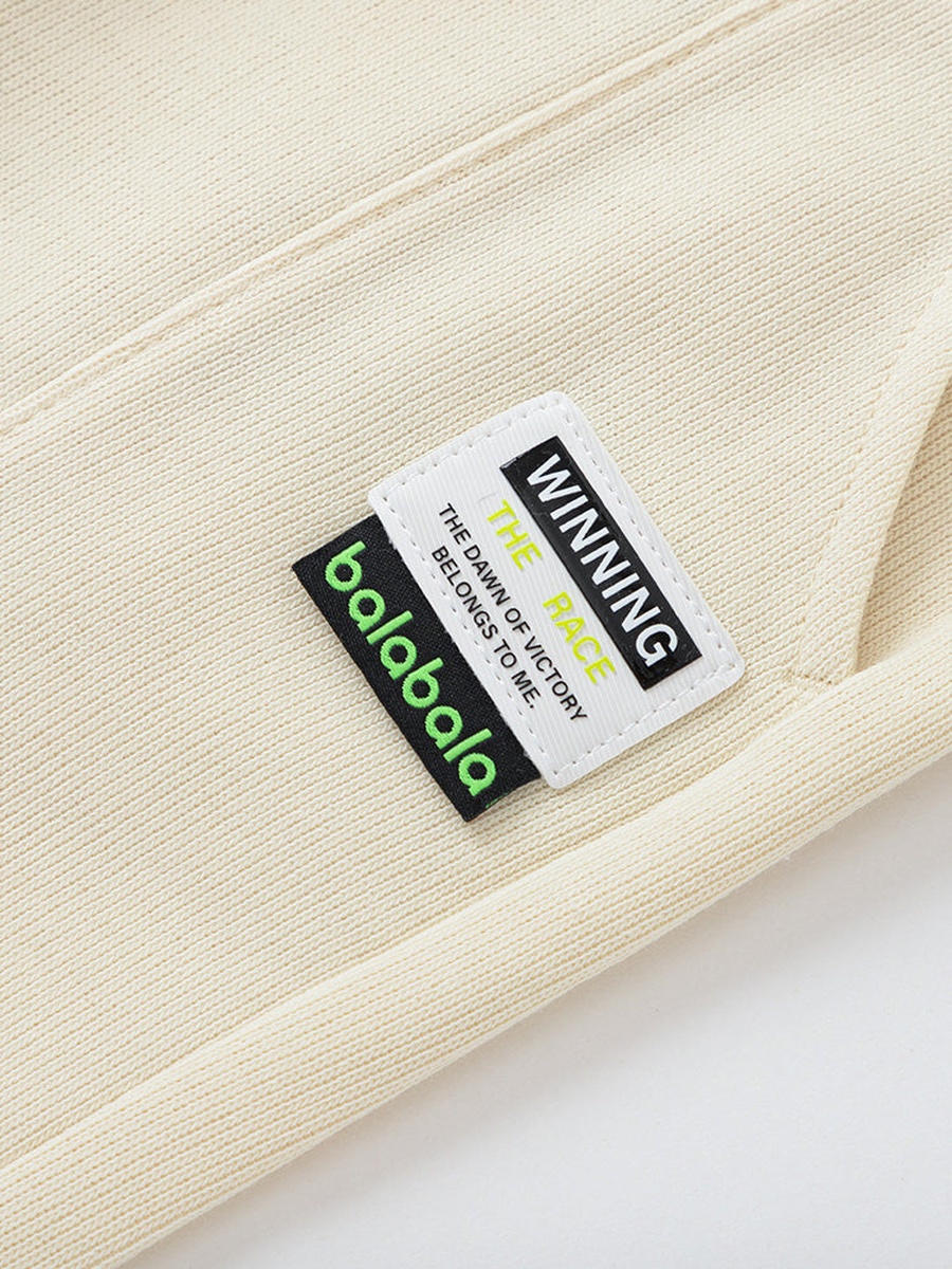 Solid Pants with Patch