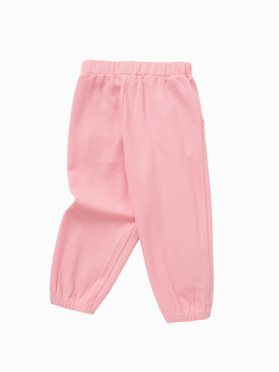 Solid Joggers with Patch