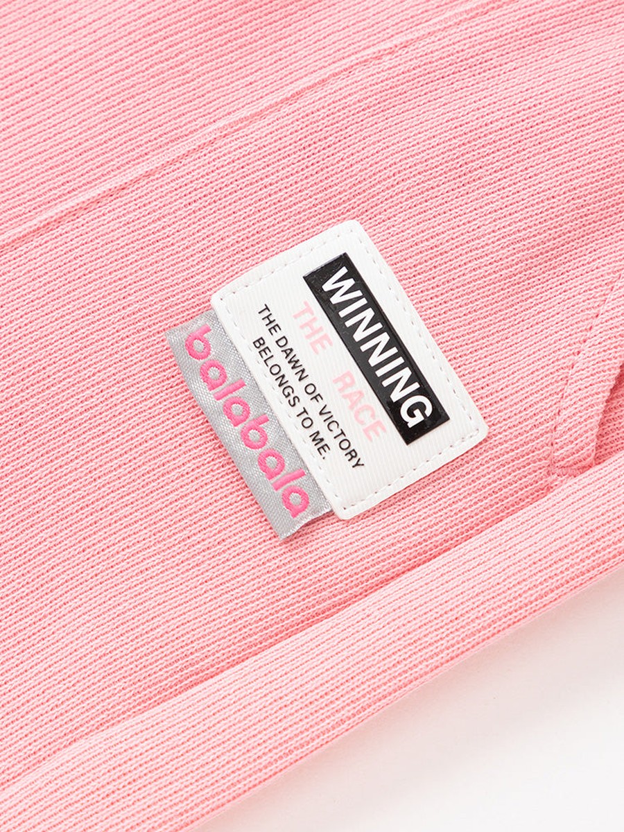 Solid Joggers with Patch