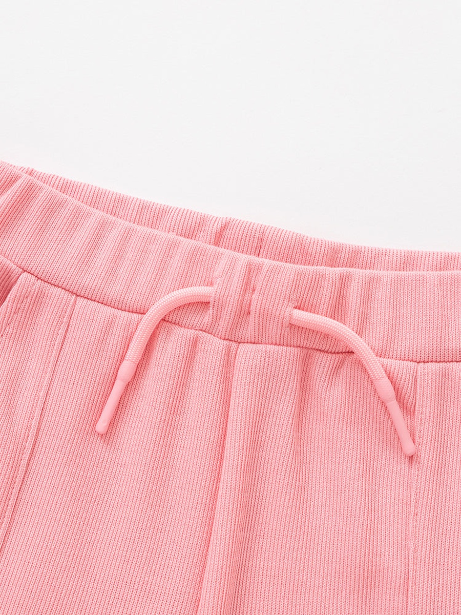 Solid Joggers with Patch