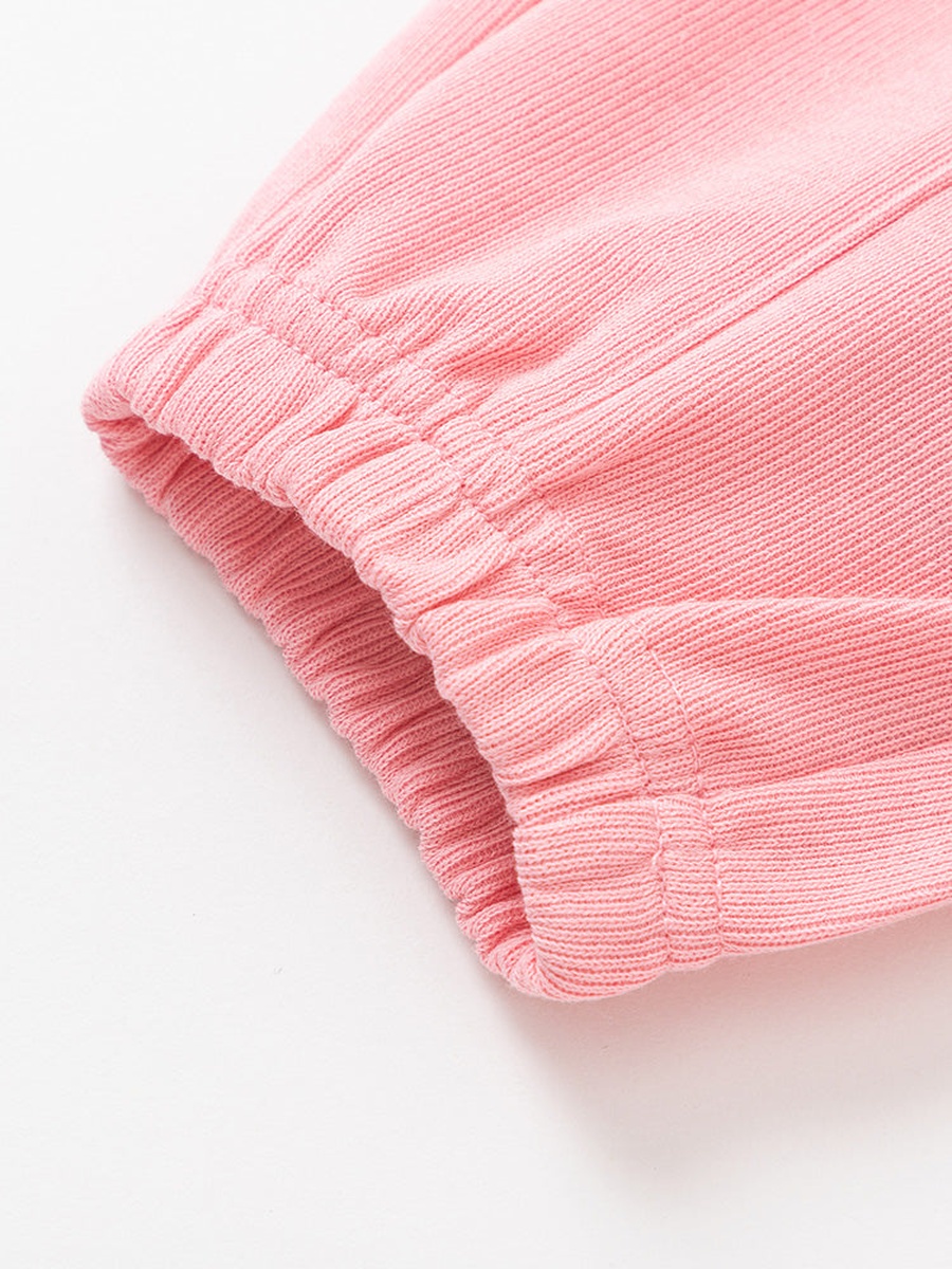 Solid Joggers with Patch