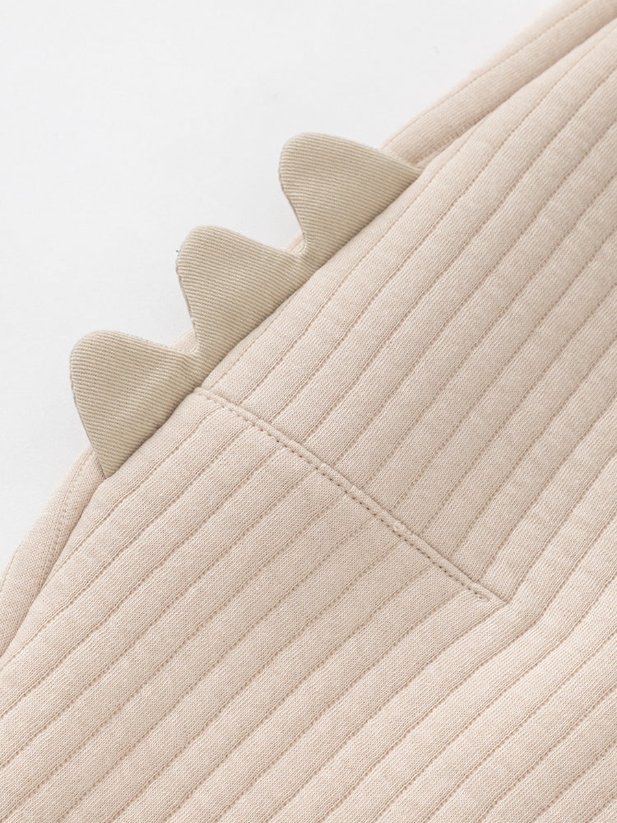 Ribbed Pants with Dinosaur Detail