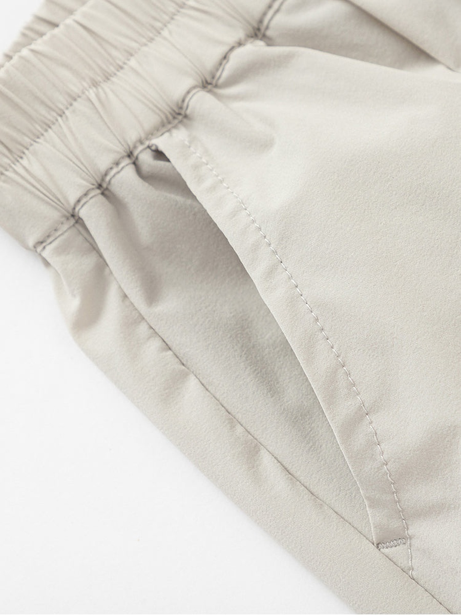 Elastic Waist Pants with Print
