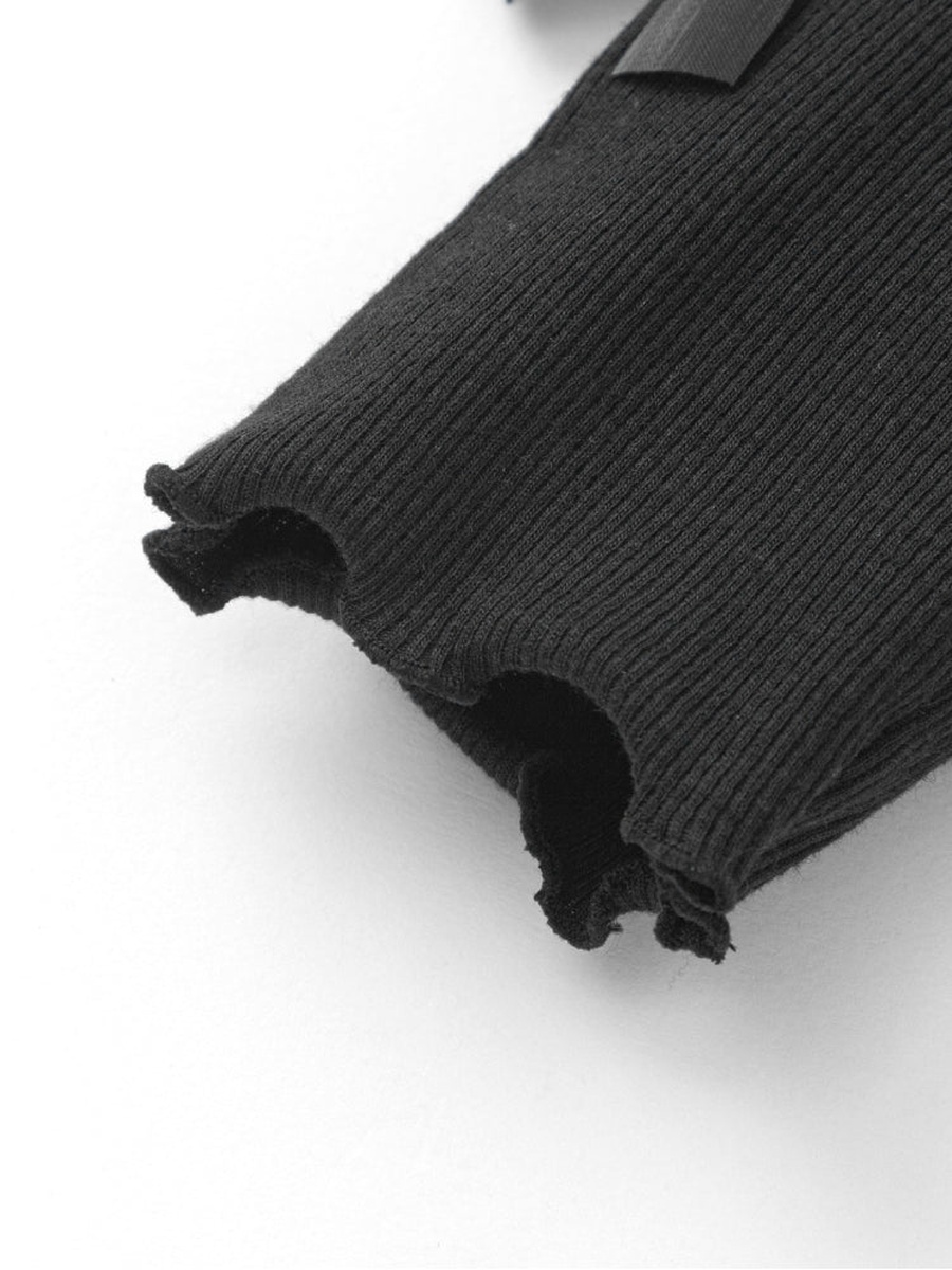 Ribbed Leggings with Side Bow Detail