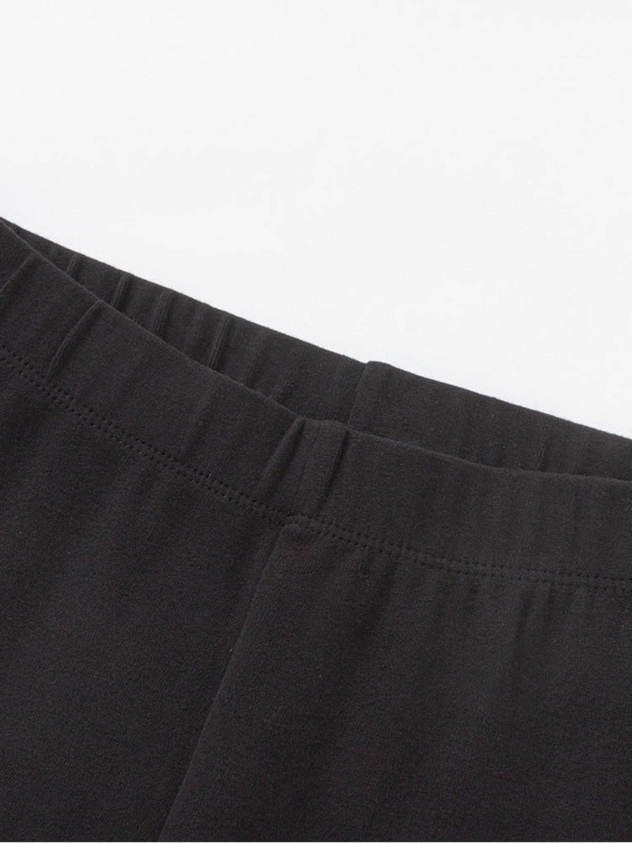 Stitch Cuff Detail Solid Leggings