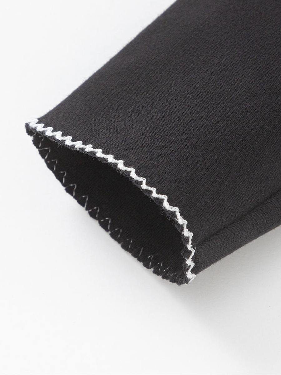 Stitch Cuff Detail Solid Leggings