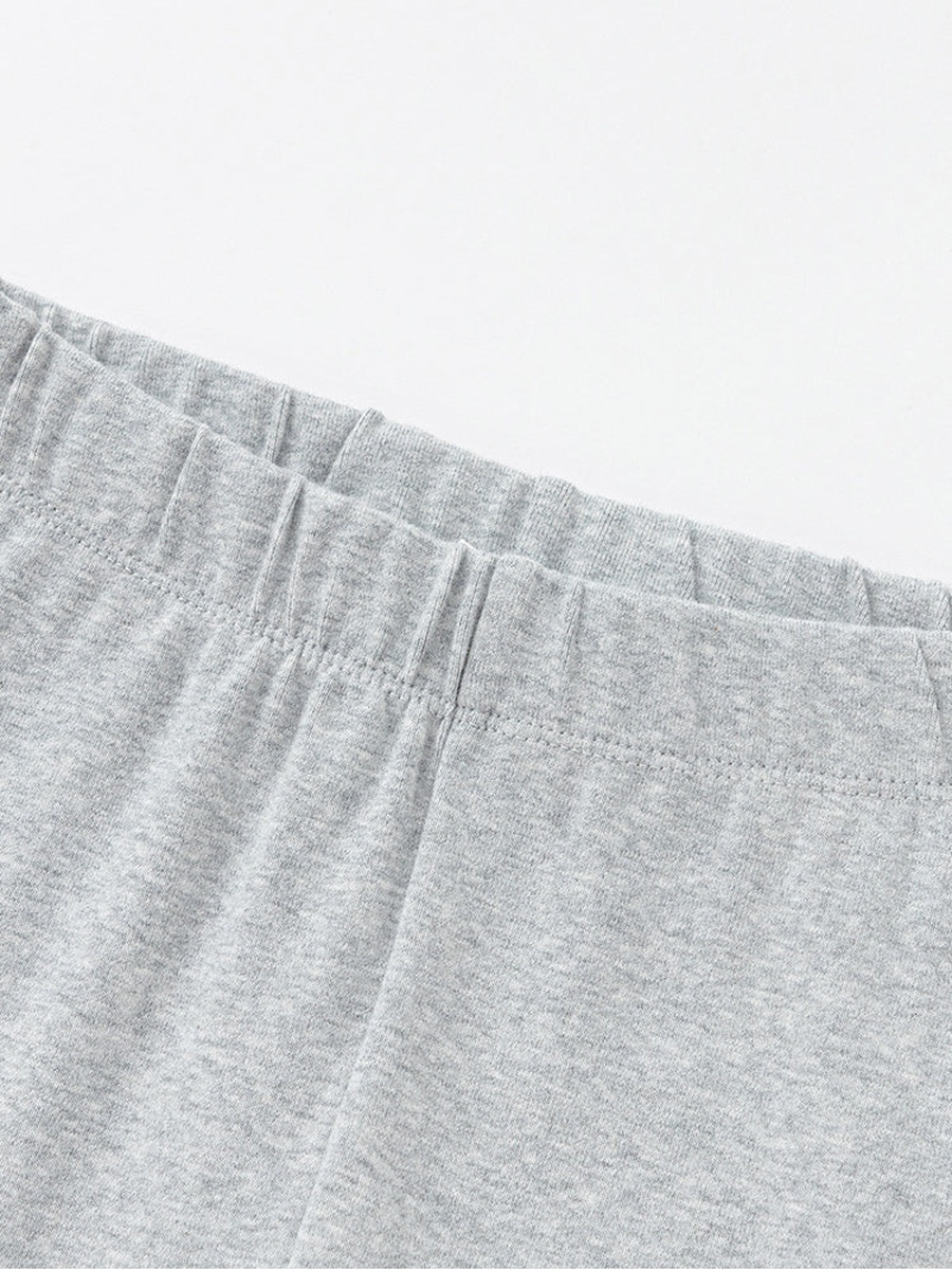 Stitch Cuff Detail Solid Leggings