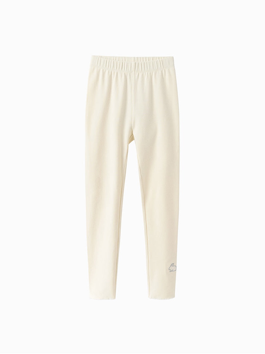 Stitch Cuff Detail Solid Leggings
