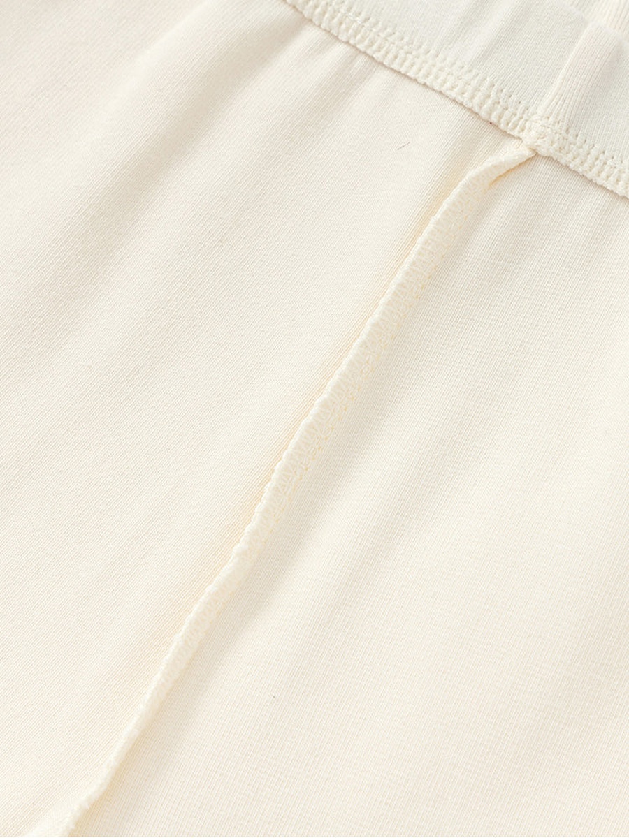 Lace Hem Detail Solid Leggings