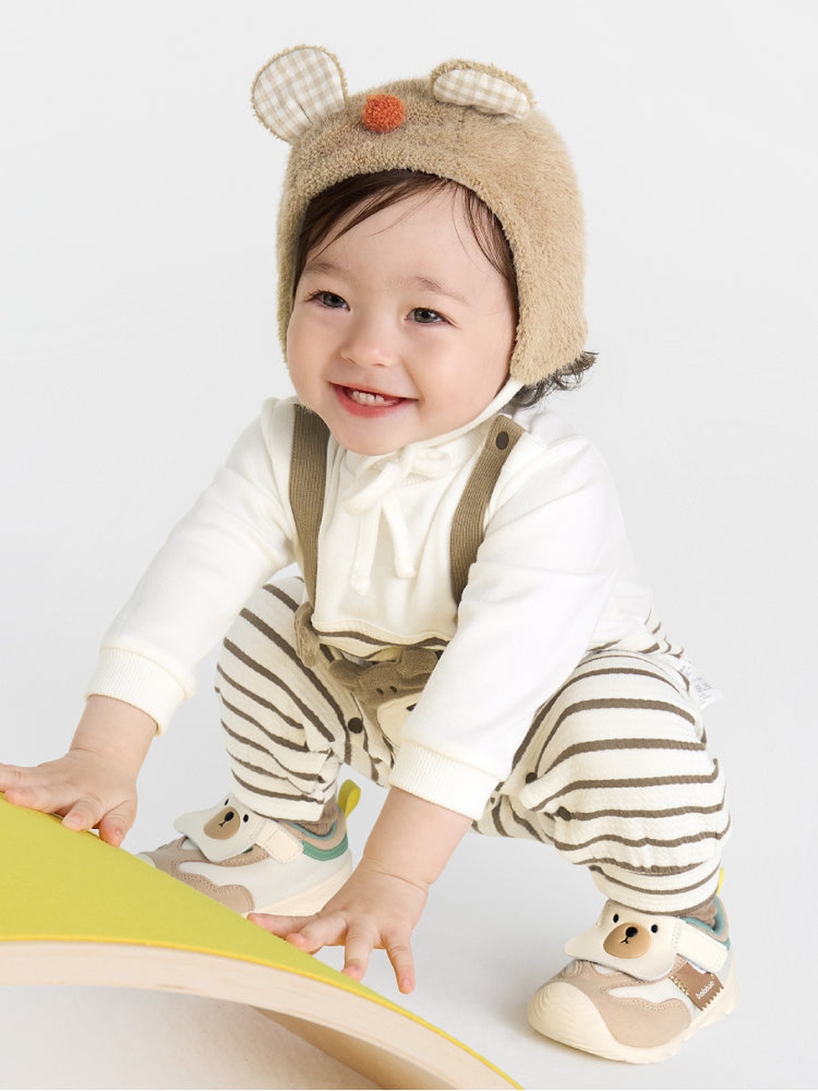 Striped Overall One Piece
