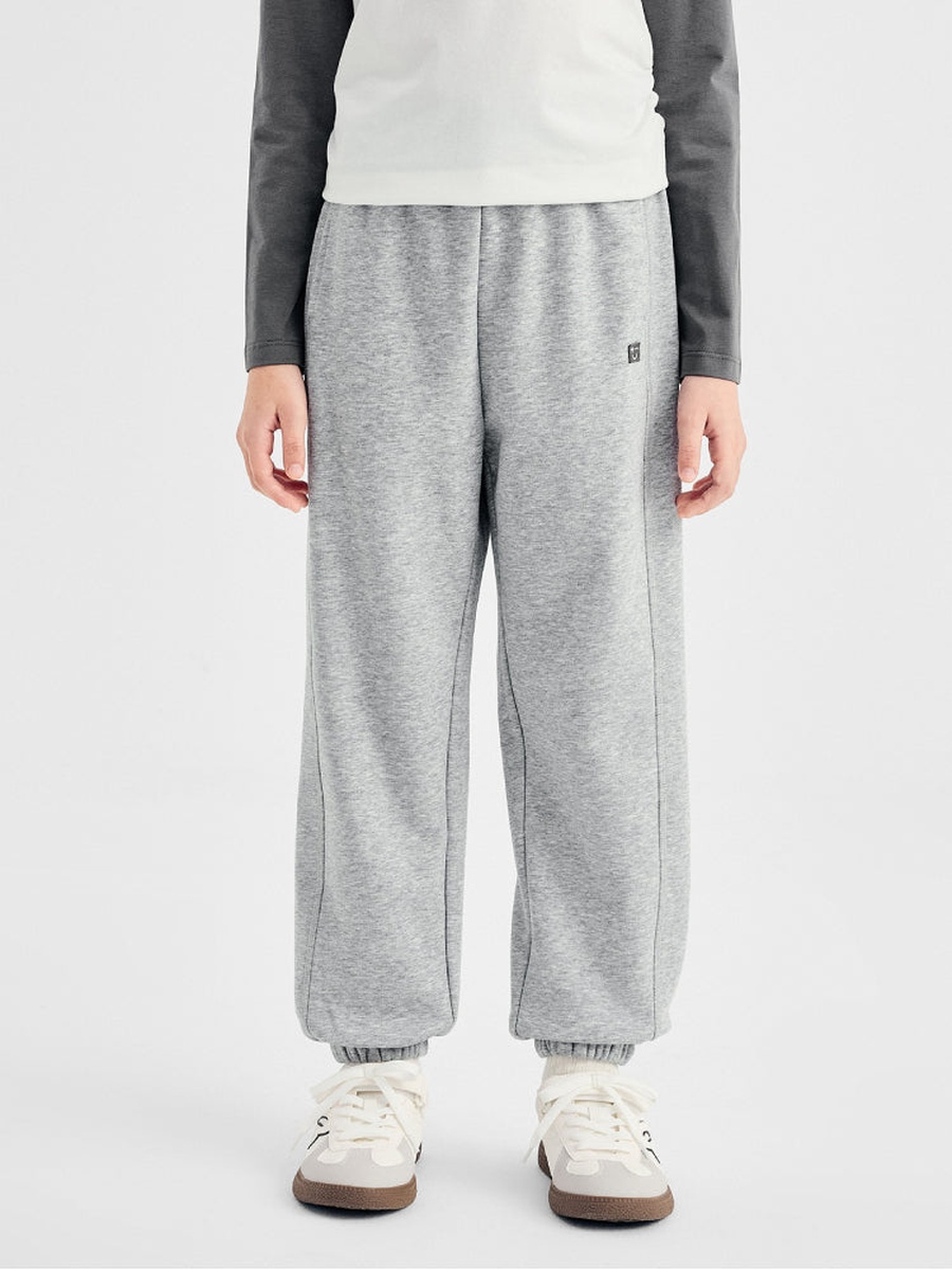 Plain Joggers with Elastic Cuff