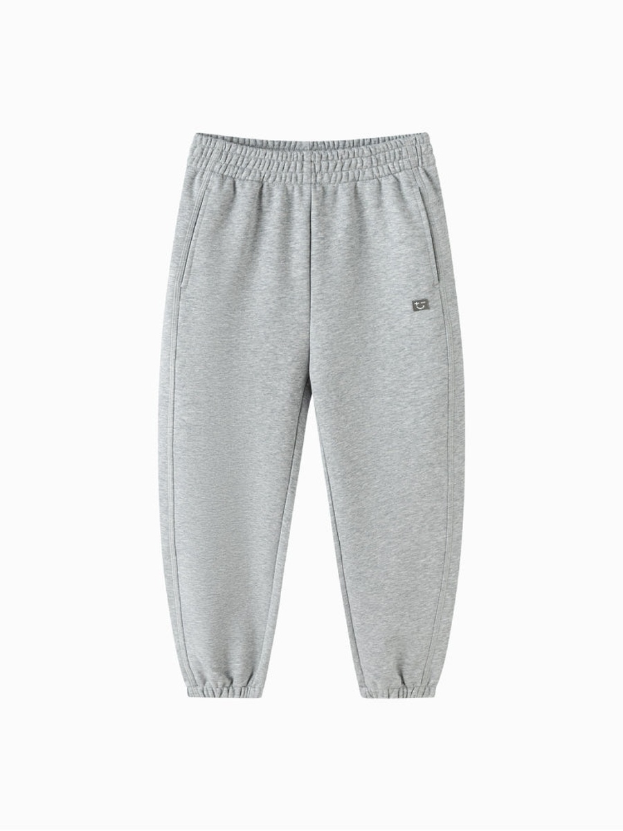 Plain Joggers with Elastic Cuff