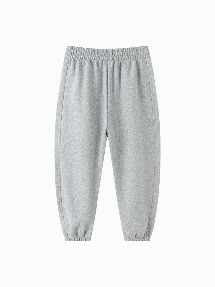 Plain Joggers with Elastic Cuff