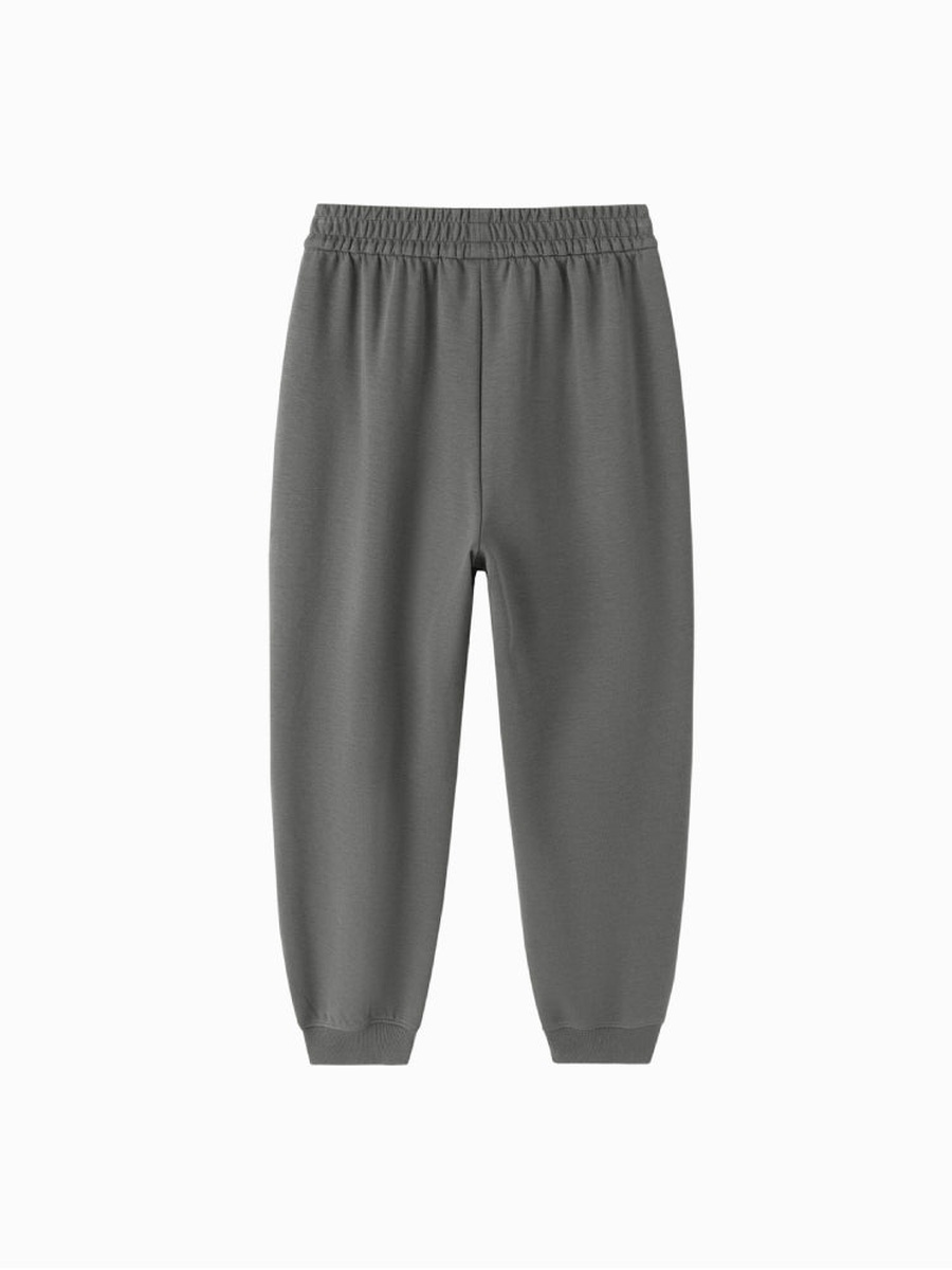 Solid Joggers with Elastic Waist