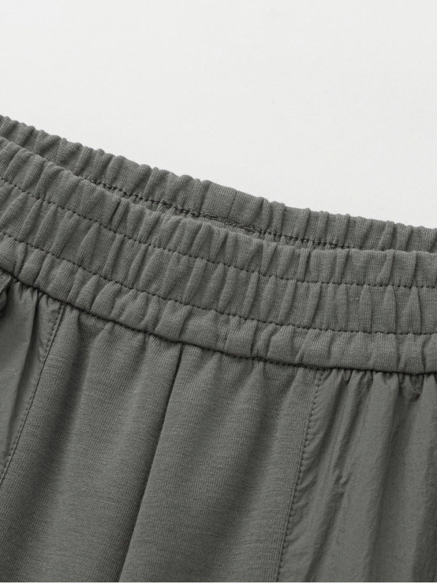 Solid Joggers with Elastic Waist