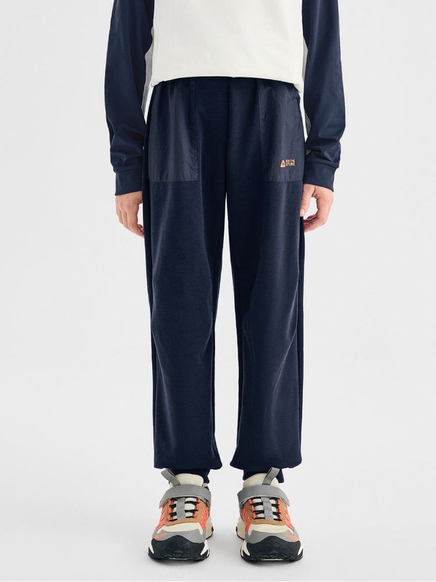 Solid Elastic Waist Joggers