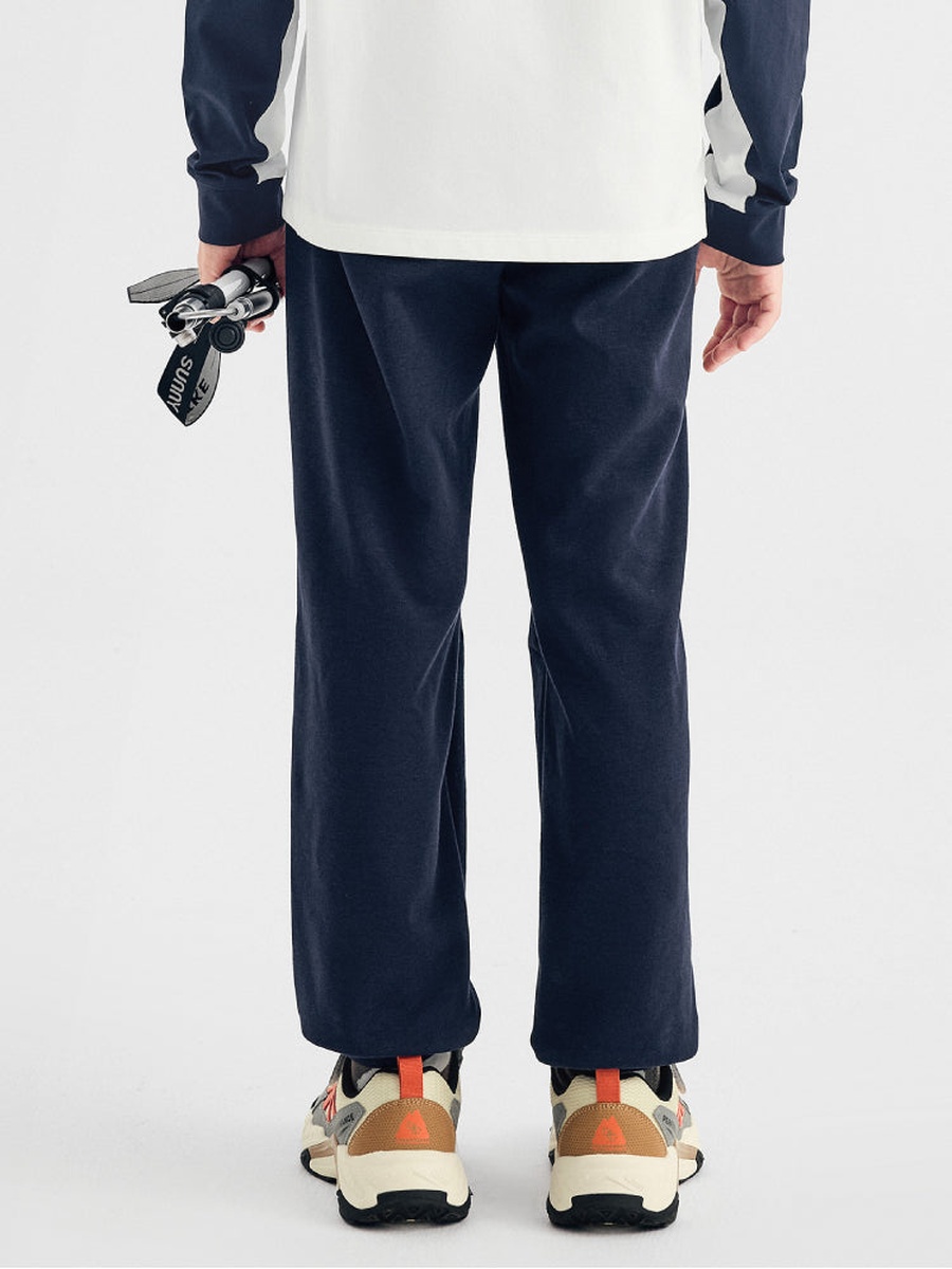 Solid Elastic Waist Joggers