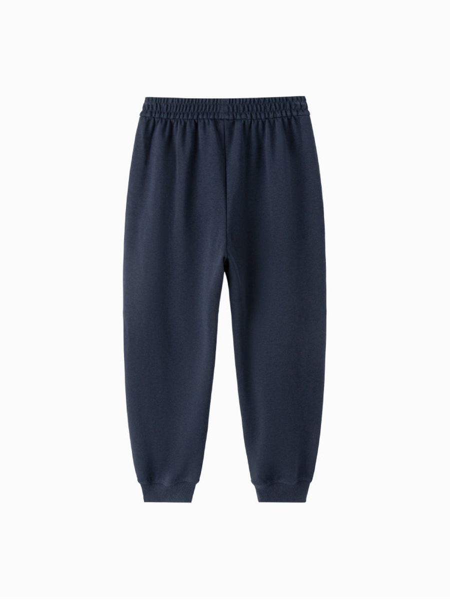Solid Elastic Waist Joggers