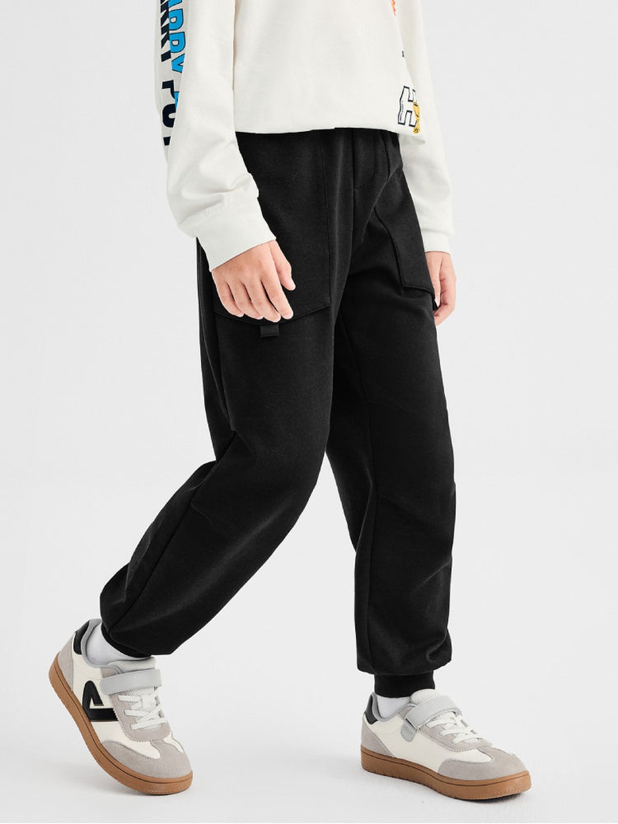 Solid Cargo Joggers with Adjustable Belt