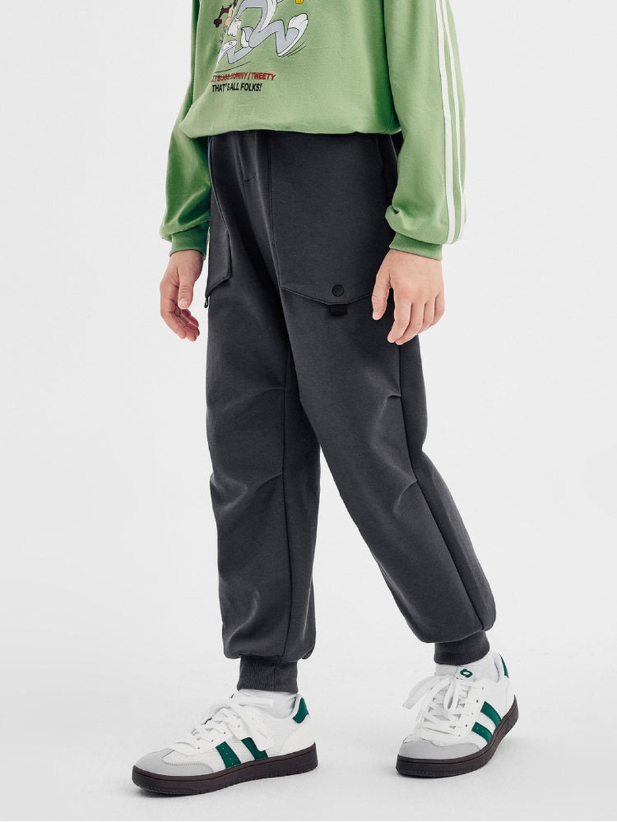 Solid Cargo Joggers with Adjustable Belt