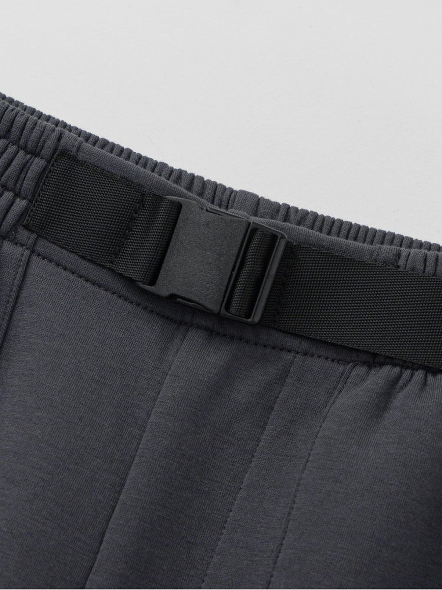 Solid Cargo Joggers with Adjustable Belt