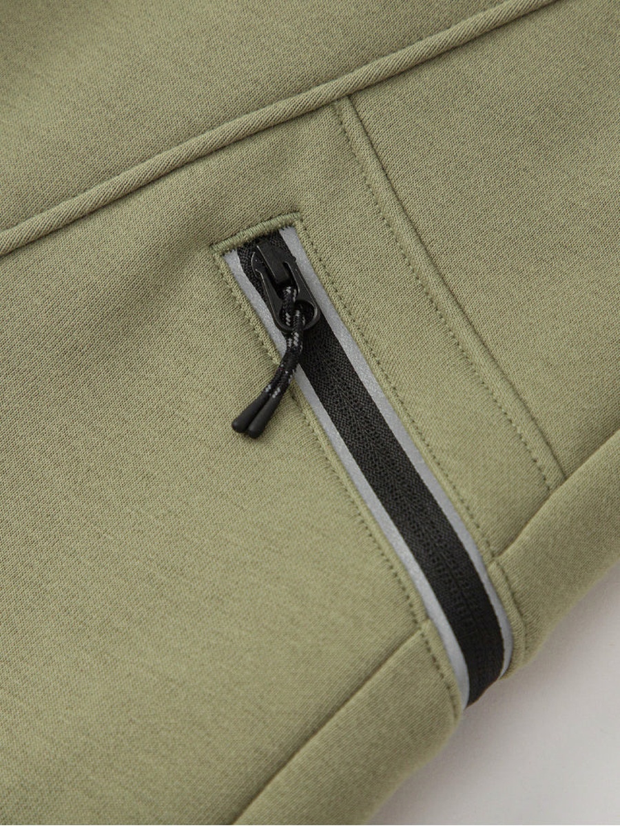Panelled Joggers with Zip Pocket Detail