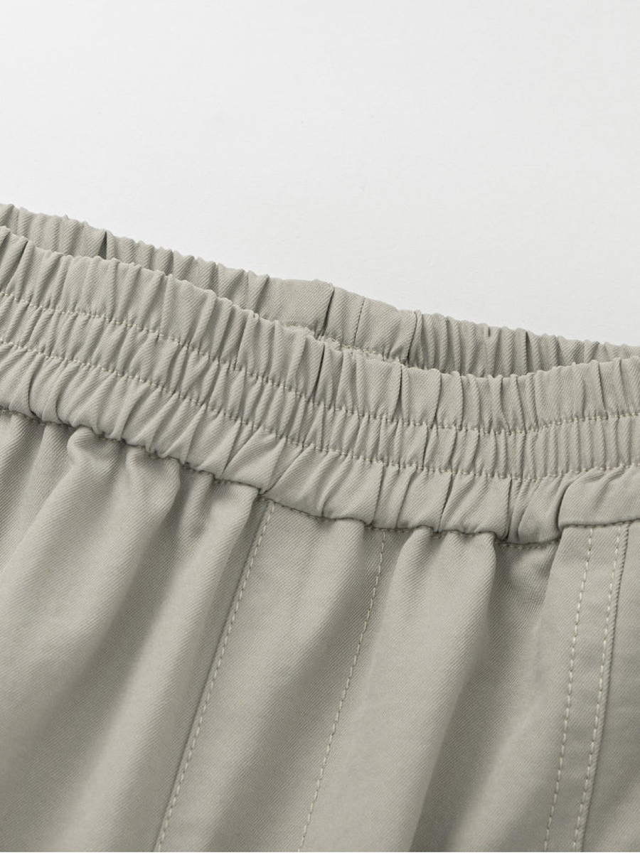 Solid Cargo Joggers with Zip Pockets