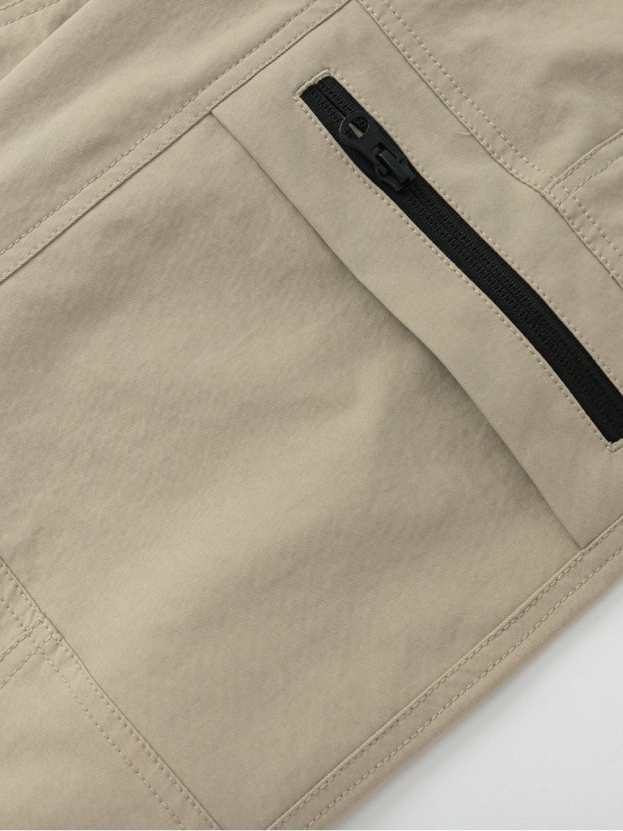 Solid Cargo Joggers with Zip Pockets