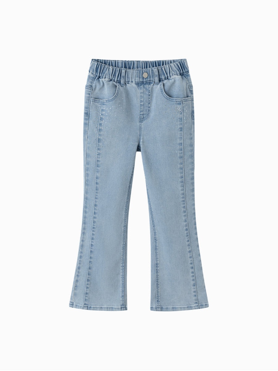 Flared Jeans with Subtle Embellishments