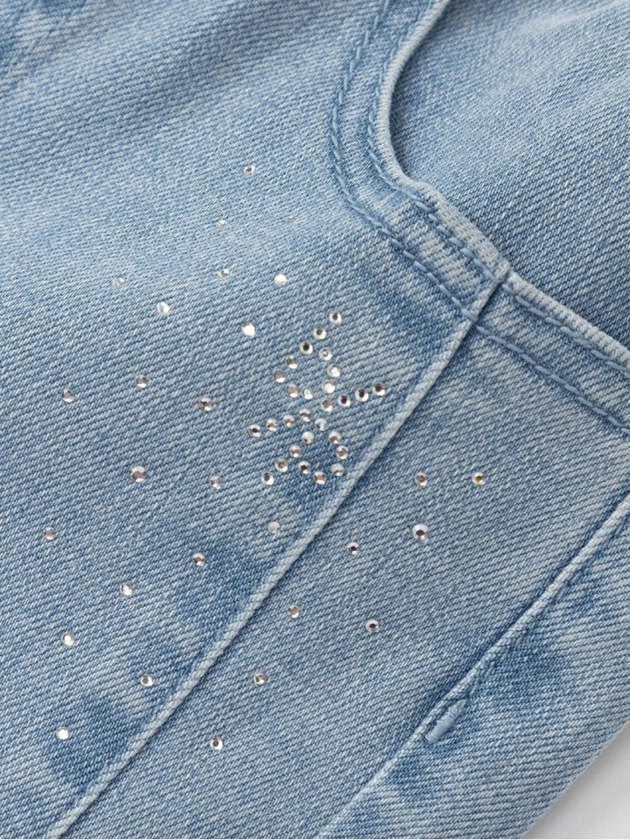 Flared Jeans with Subtle Embellishments