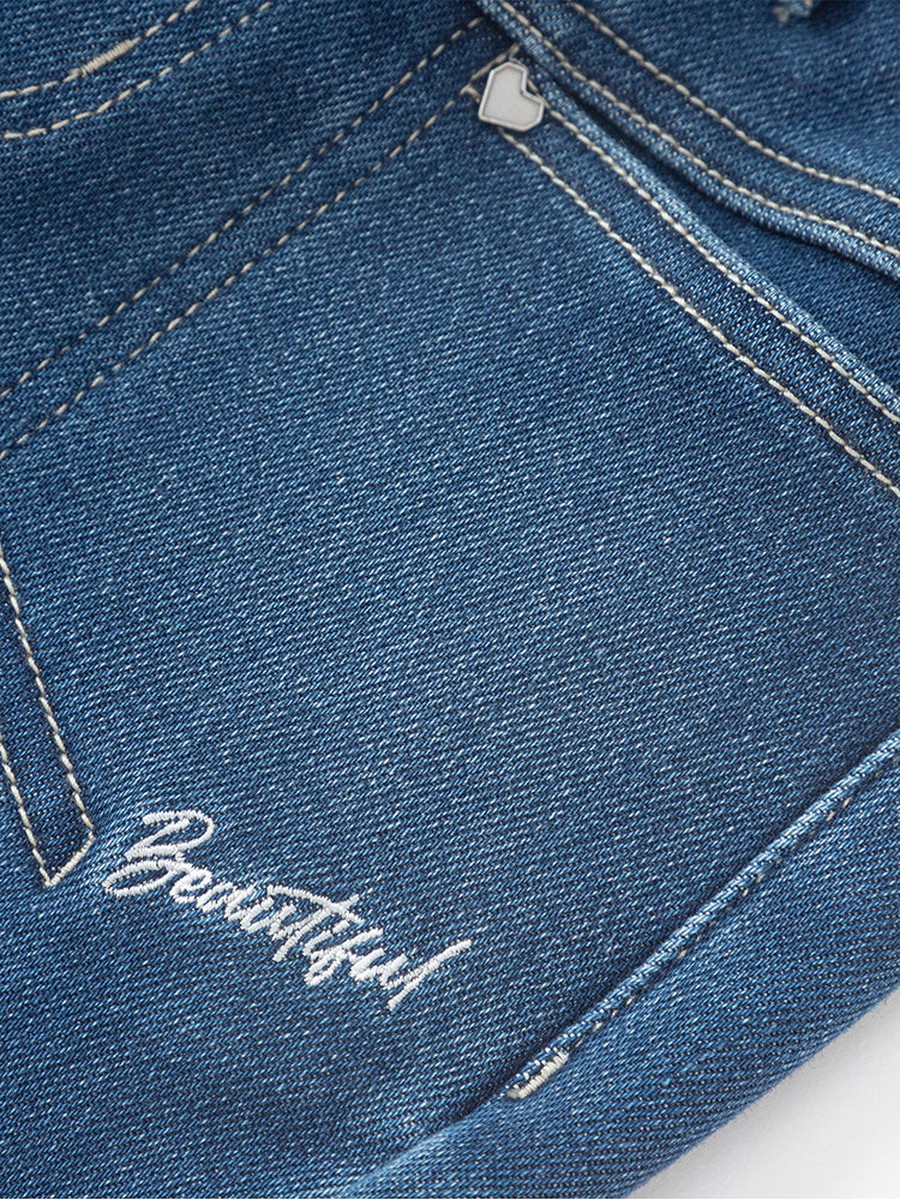 Faded Jeans with Pockets