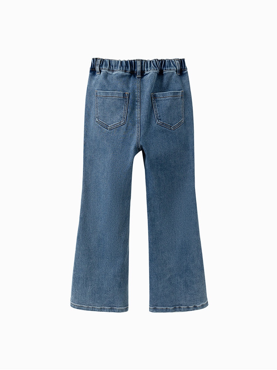 Flare Jeans with Button Fly