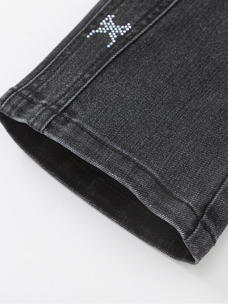 Embellished Panel Jeans