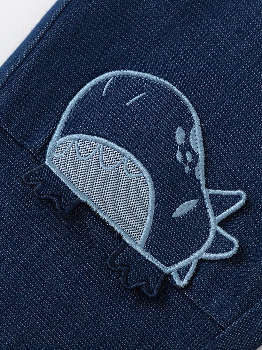 Embroidered Pocket Flare Jeans