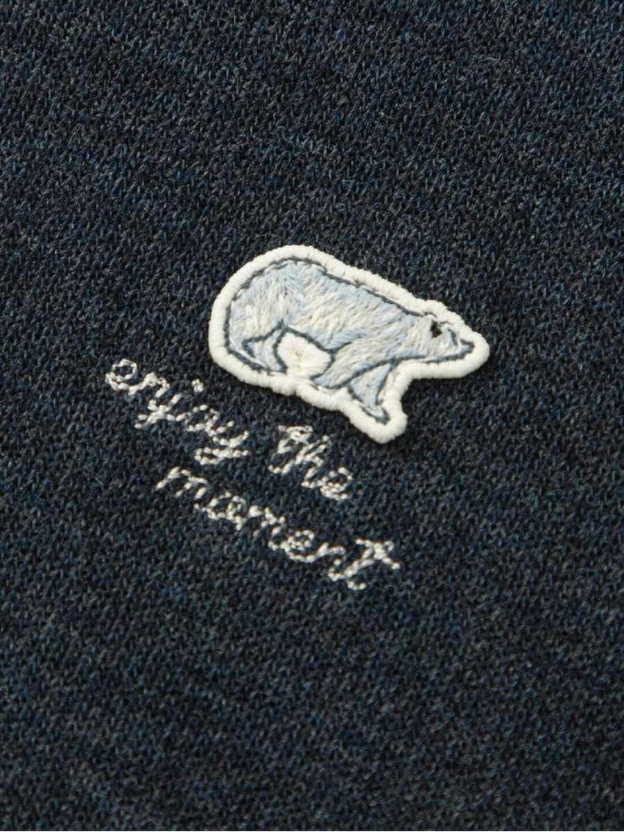 Zip-Up Jacket with Back Embroidery