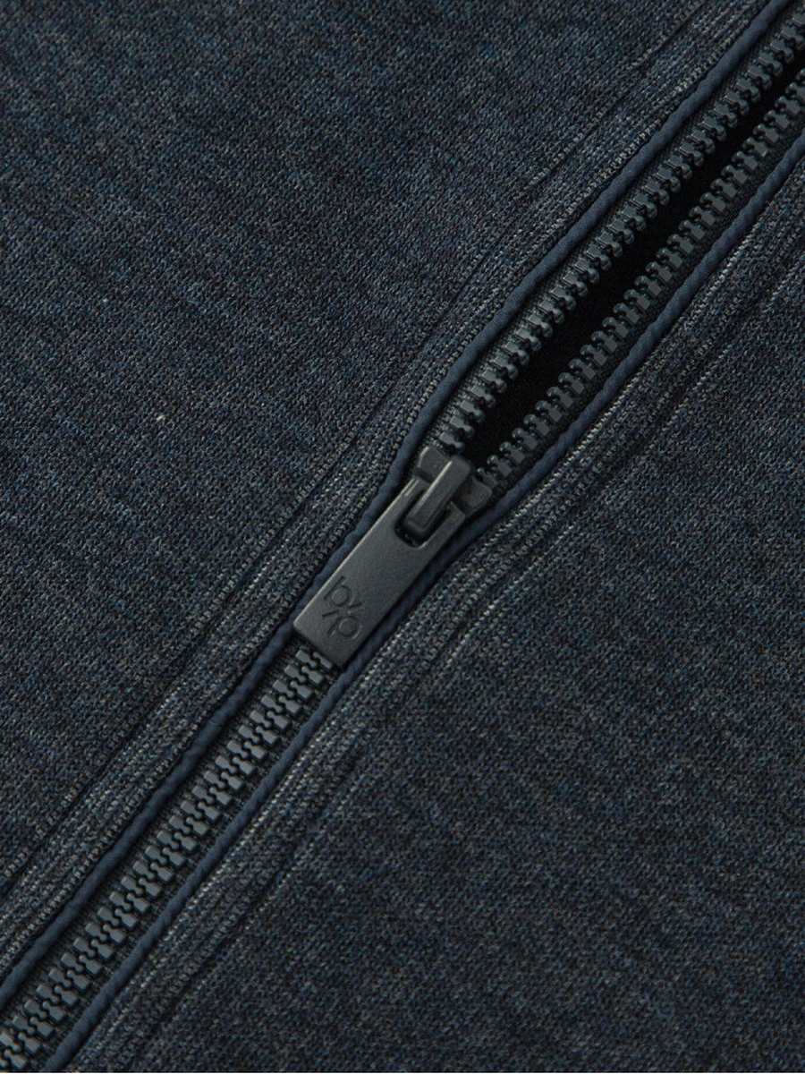 Zip-Up Jacket with Back Embroidery