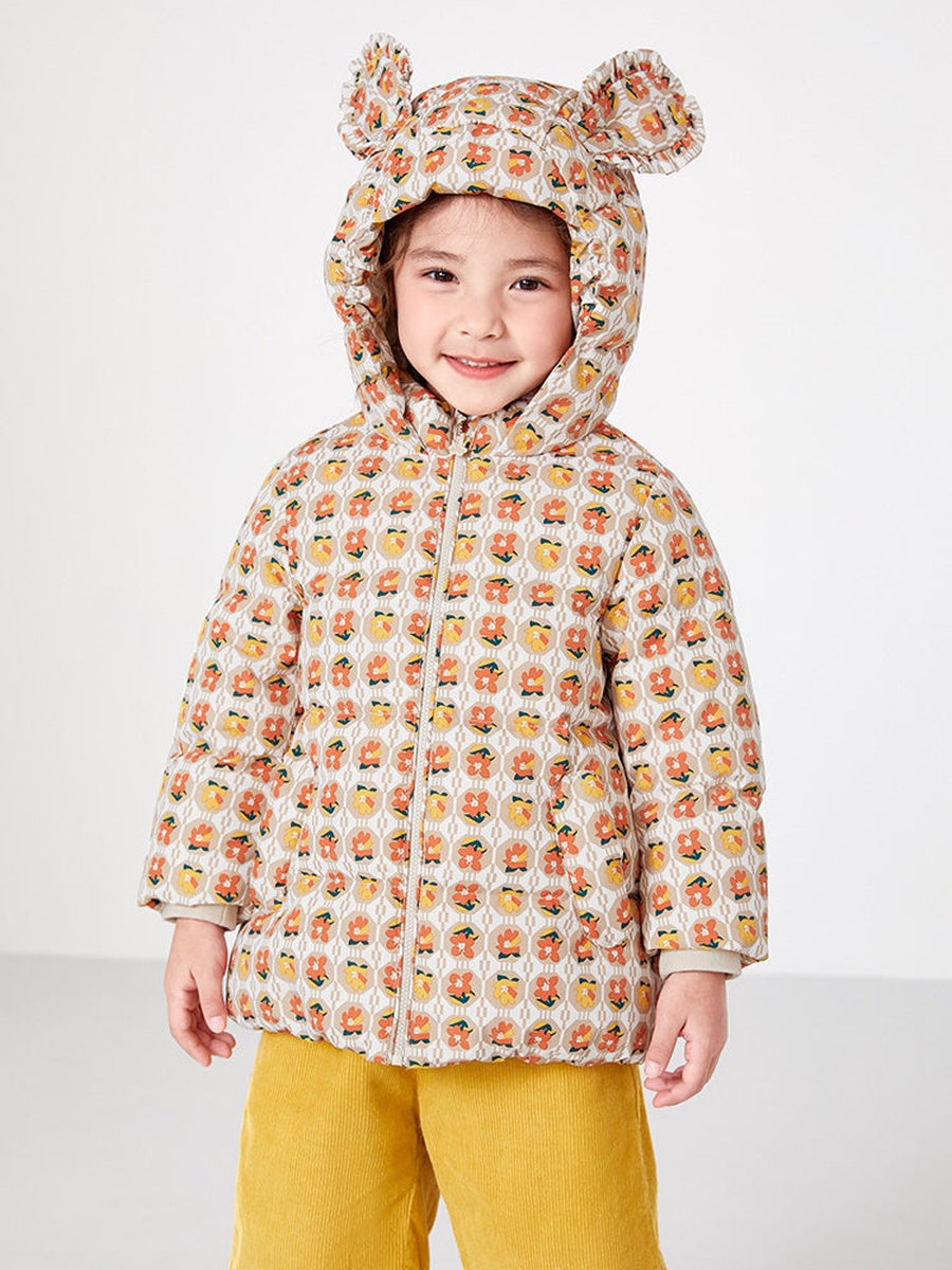 All Over Print Puffer Jacket