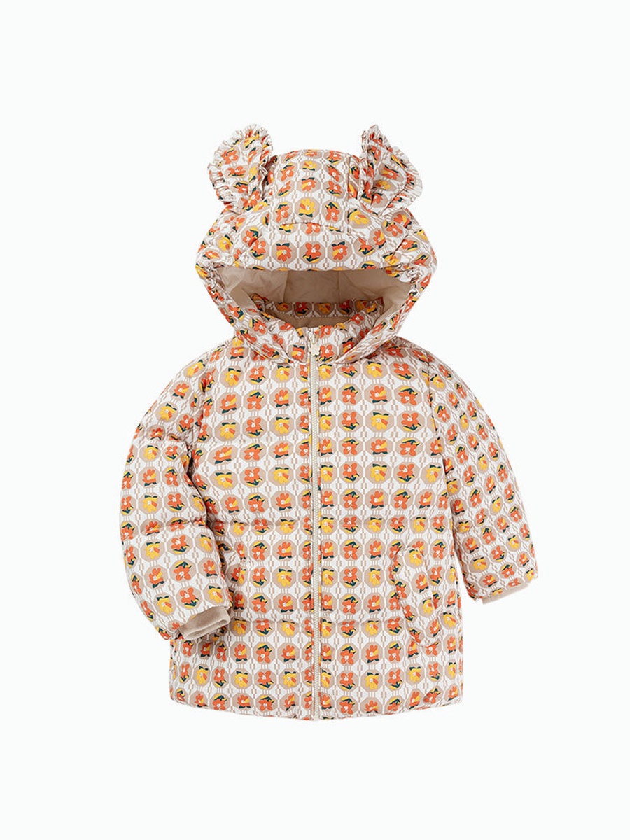 All Over Print Puffer Jacket