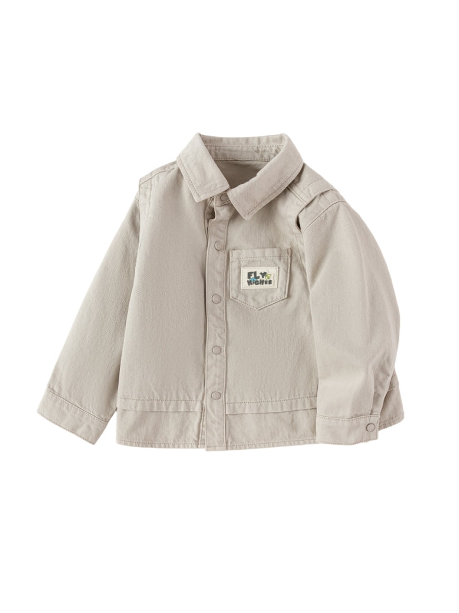 Buttoned Jacket with Collar