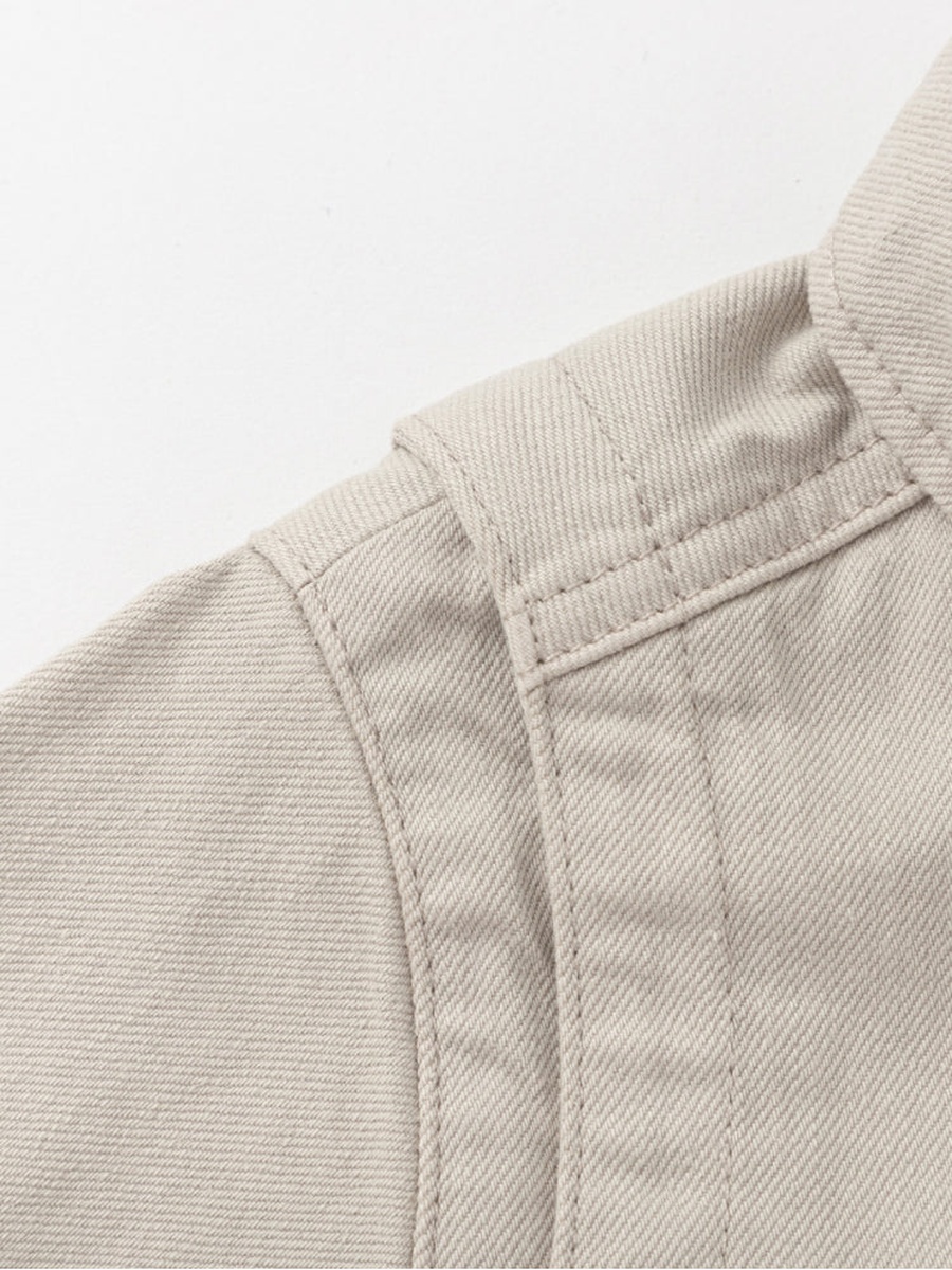 Buttoned Jacket with Collar