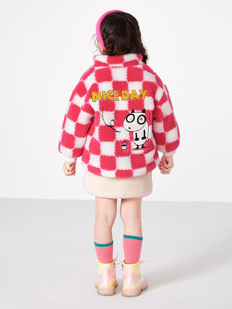 Printed Sherpa Fleece Jacket
