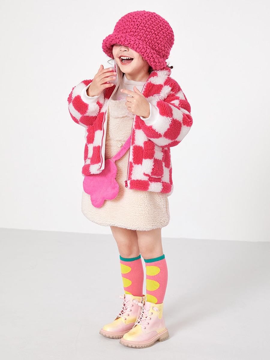 Printed Sherpa Fleece Jacket