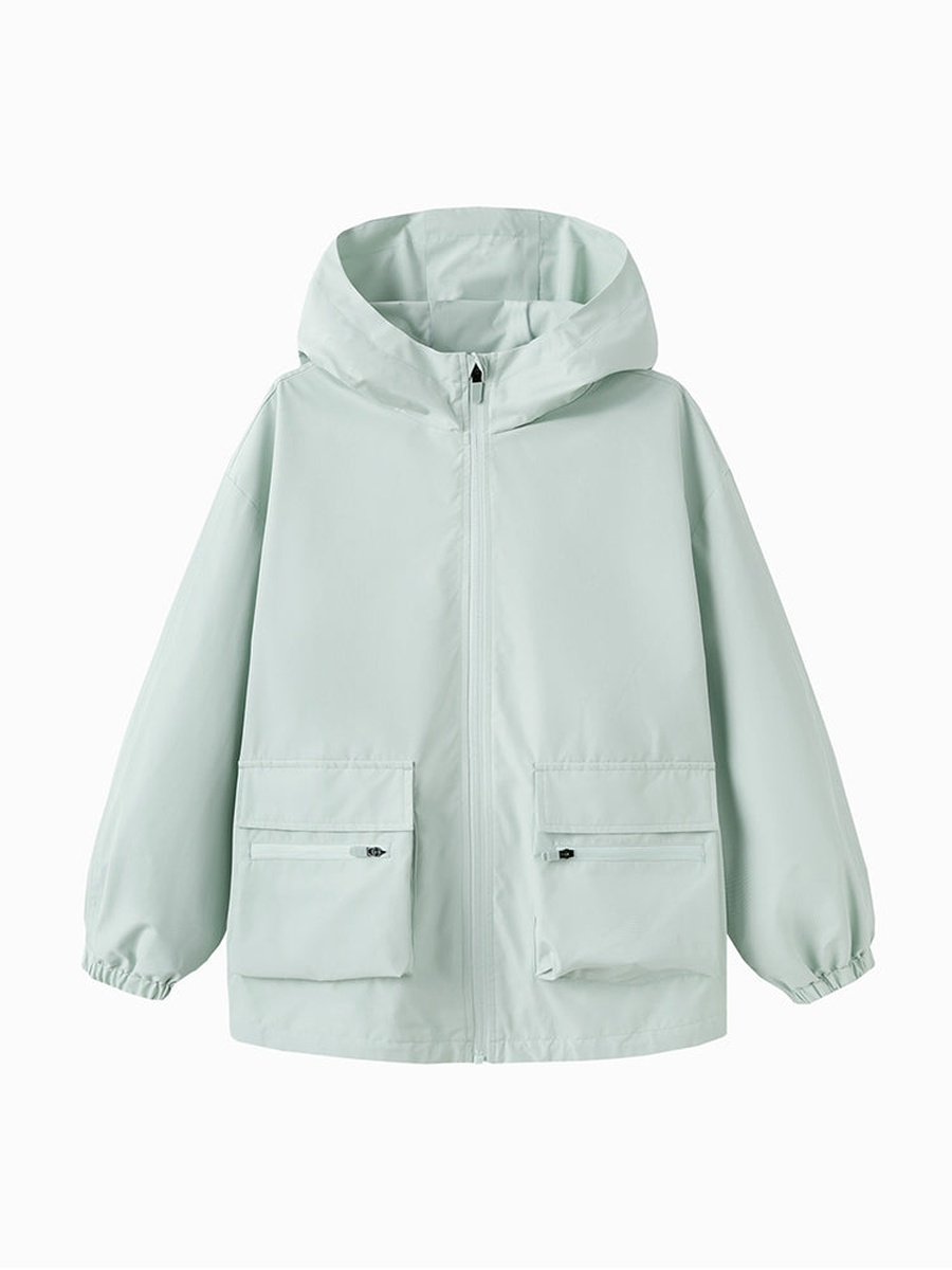 Solid Jacket with Hood