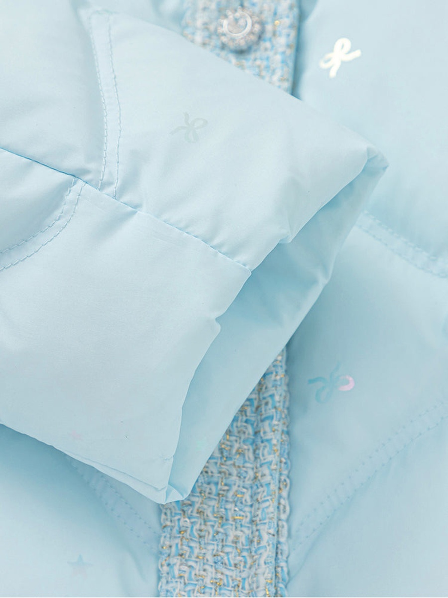Padded Winter Coat with Peter Pan Collar